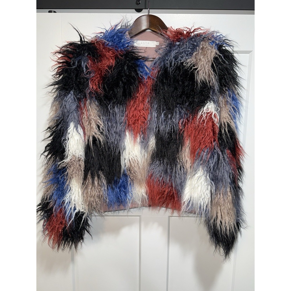 Multicolor Faux Fur Jacket - Picture 3 of 11